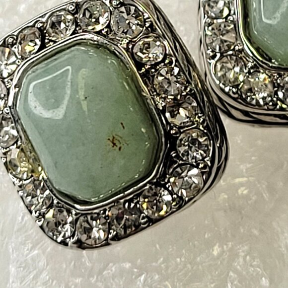 Mini Jade Green Earrings - Picture 11 of 14